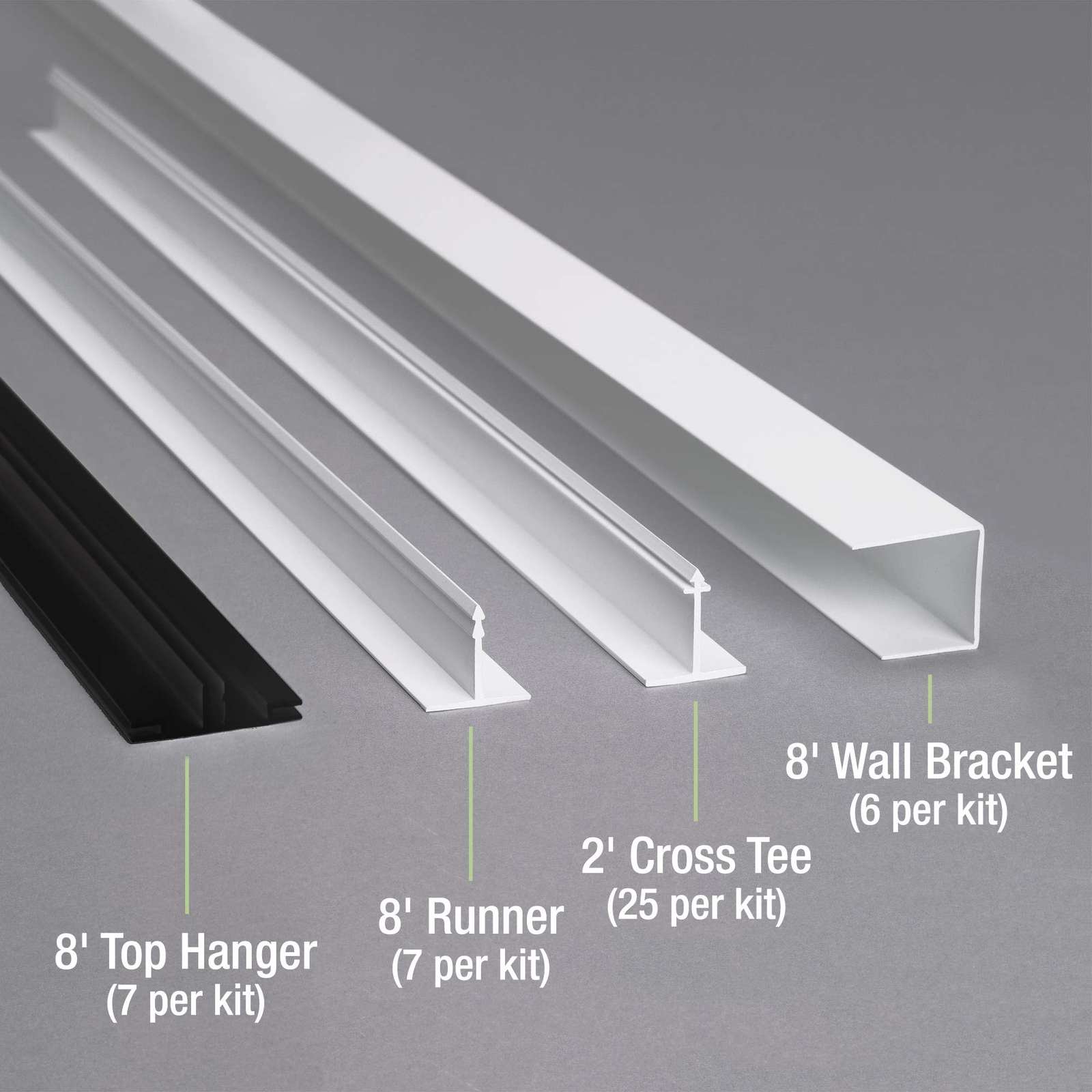 CeilingMAX 100 sq. ft. White Surface Mount Grid Kit