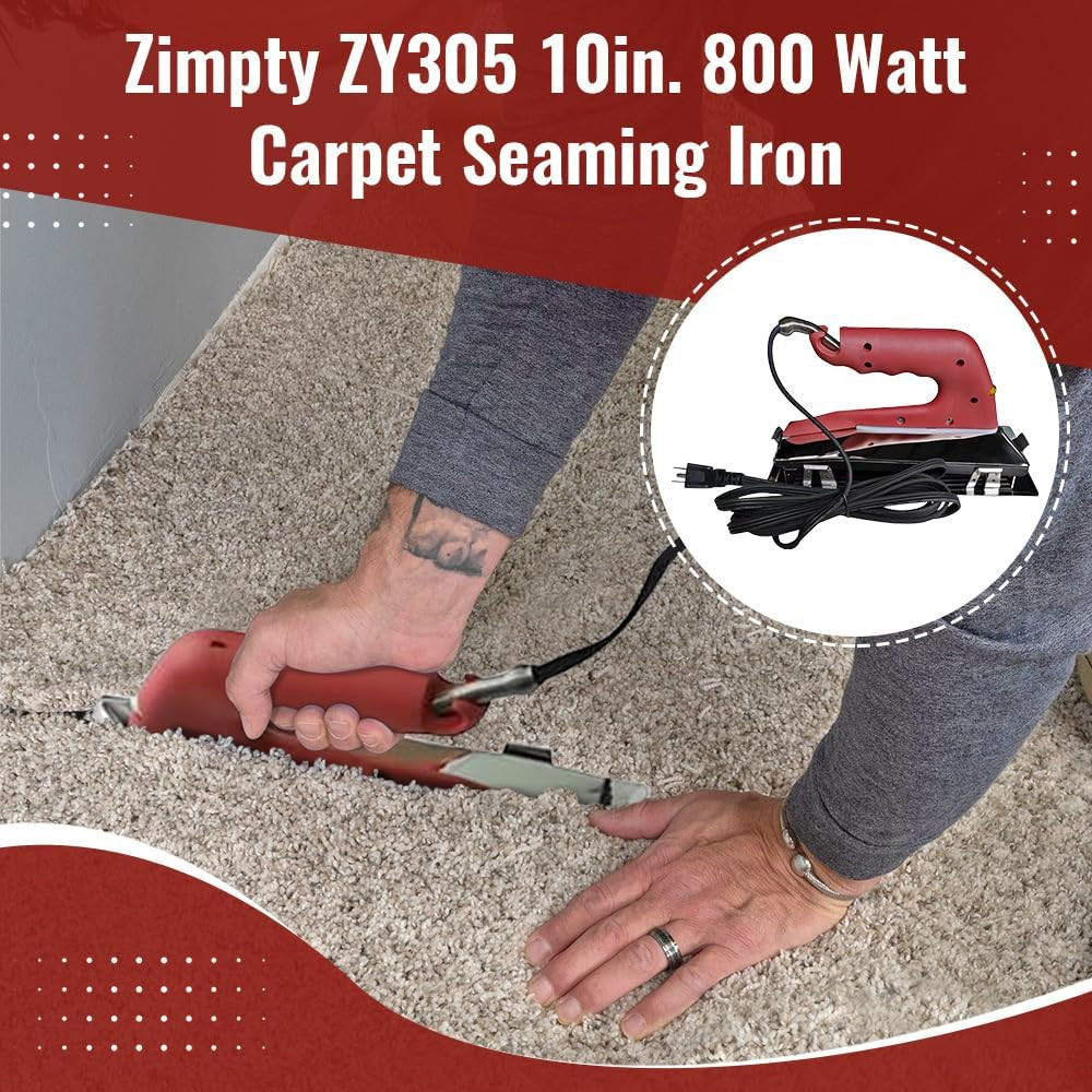 ZY305 10In. 800 Watt Carpet Seaming Iron
