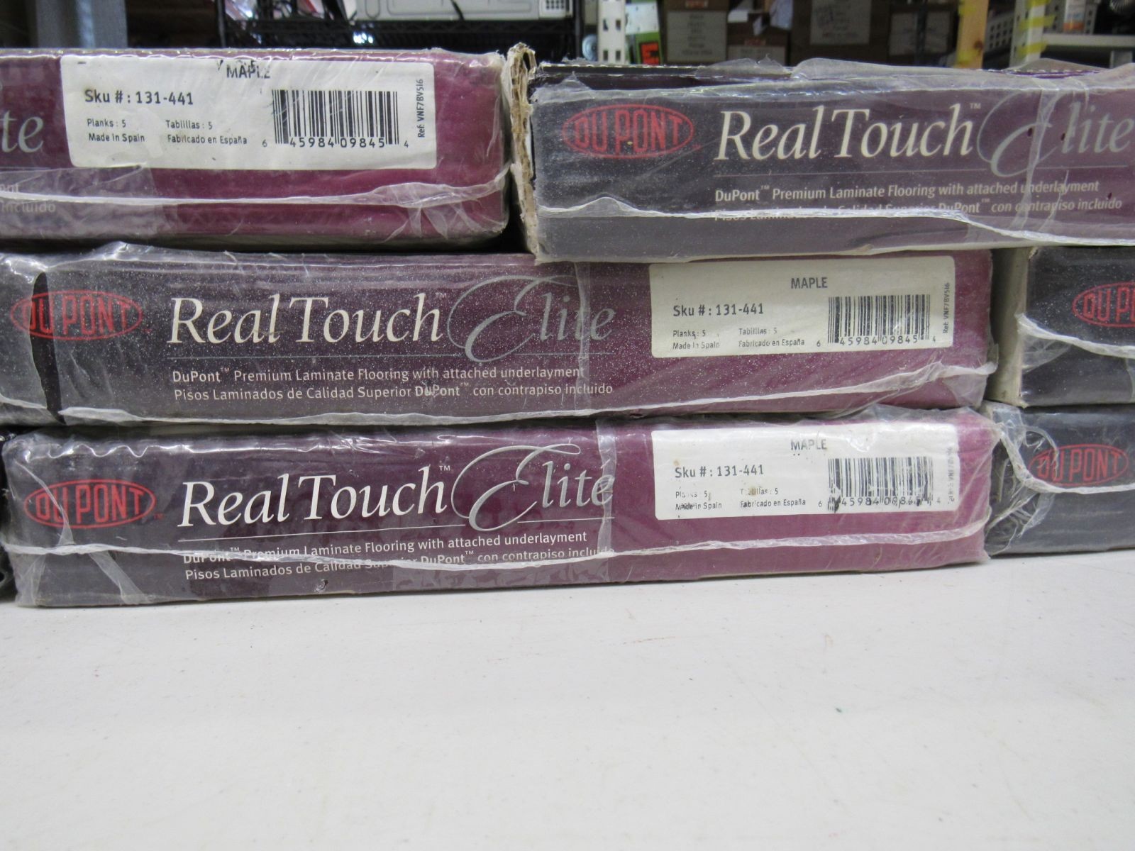 DuPont Real Touch Elite Premium Laminate Flooring Lot of 11 Boxes Maple