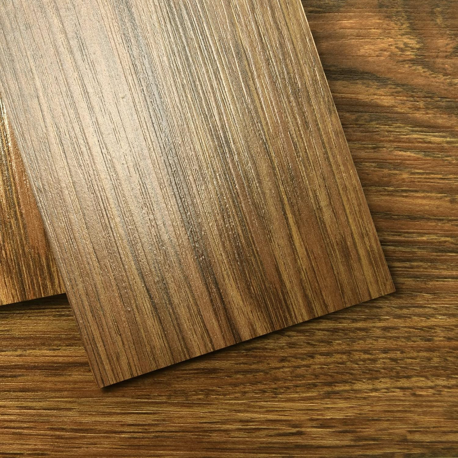 36-Pack 54 Sq.Ft Peel and Stick Floor Tiles Vinyl Plank Flooring Wood Look, Adhe