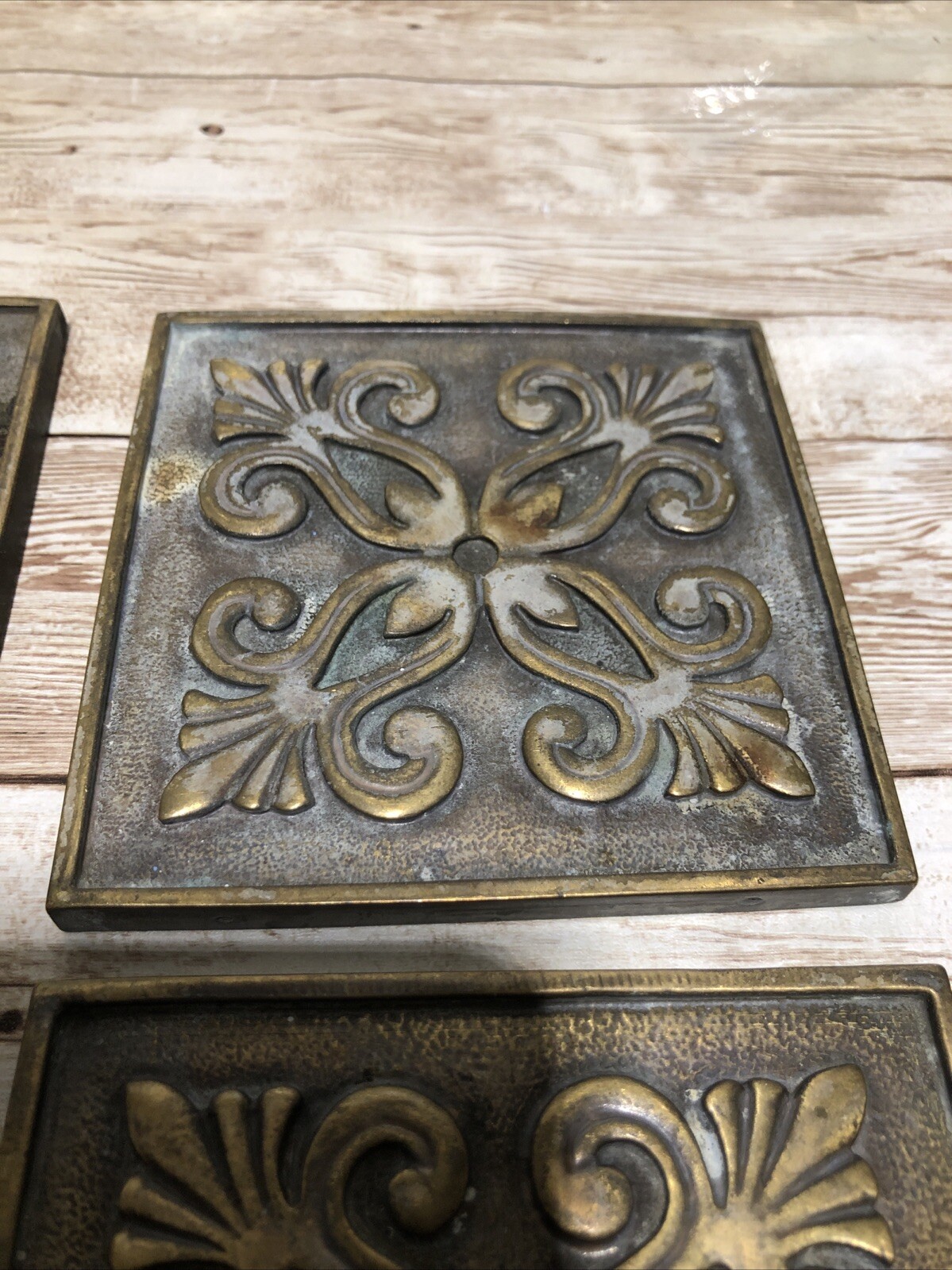 6 AHNZU Massalia Bullion Brass Deco Metal Wall Trim – 4″ x 4″ Frieze Accent