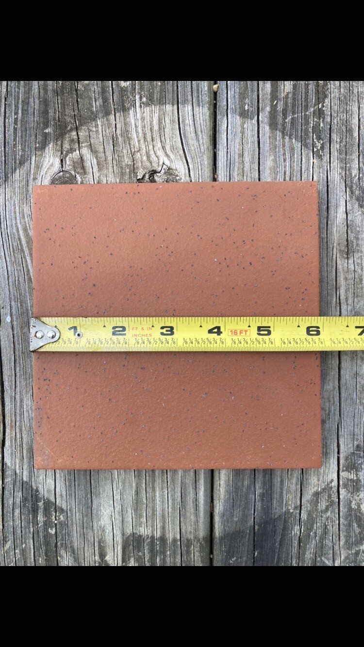 Red Blaze 6 in. x 6 in. Abrasive Ceramic Floor and Wall Tiles 3 Colors 9 Tiles