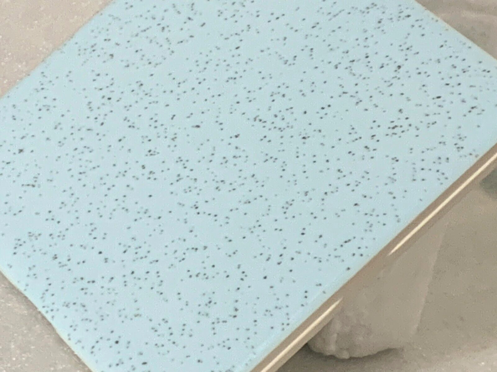 Vintage Stylon ceramic #211 Stardust Blue 4-1/4″ x 4 1/4″ Gloss
