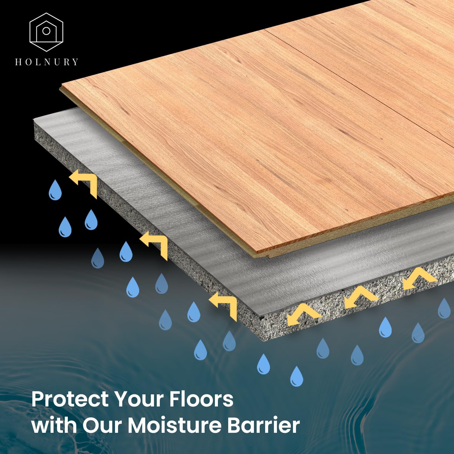 3-in-1 Acoustic Premium Floor Underlayment – 200 sqft Roll – 3mm Thick EPE wi…