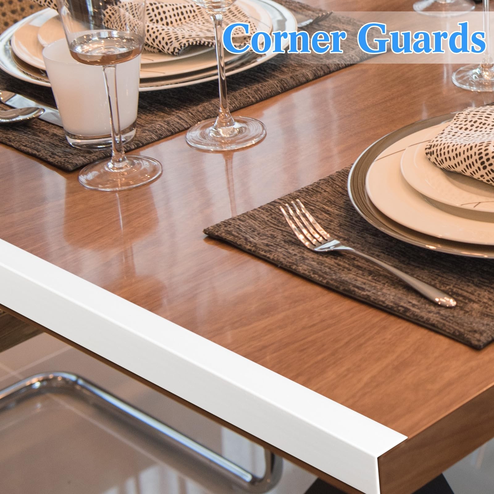 10 Pcs Wall Corner Protector Guards, Vinyl 1-1/8 x 36 Inches Corner Trim Mold…