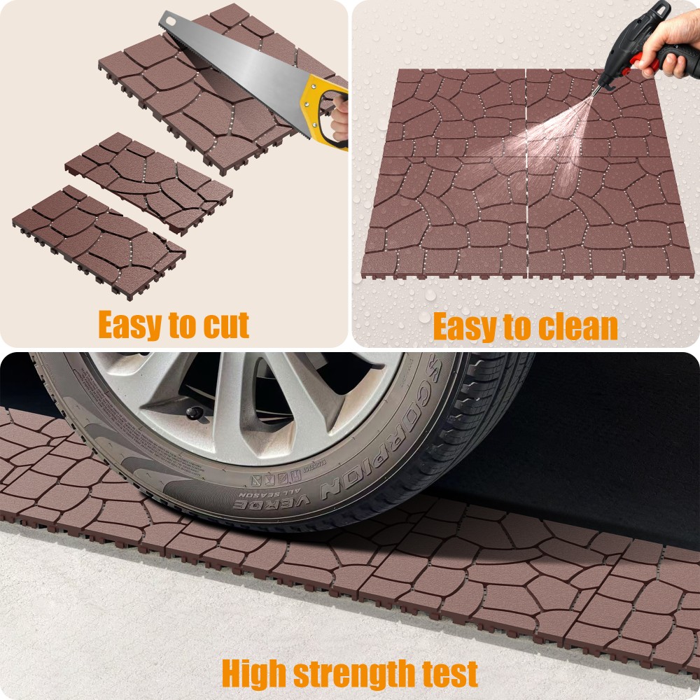 New Stone texture12″Patio Deck Tiles Module Interlocking DeckingTiles Floor Tile