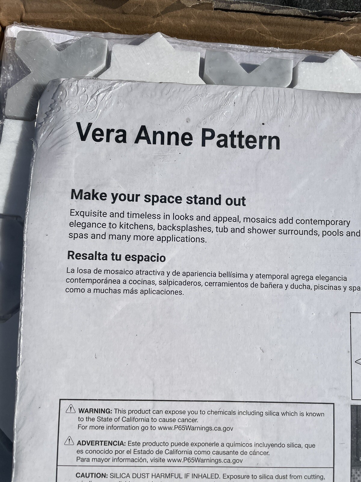 New 1 Box (10 Pcs) MSI Vera Anne Pattern 11”x11” , 10 Mm Thick