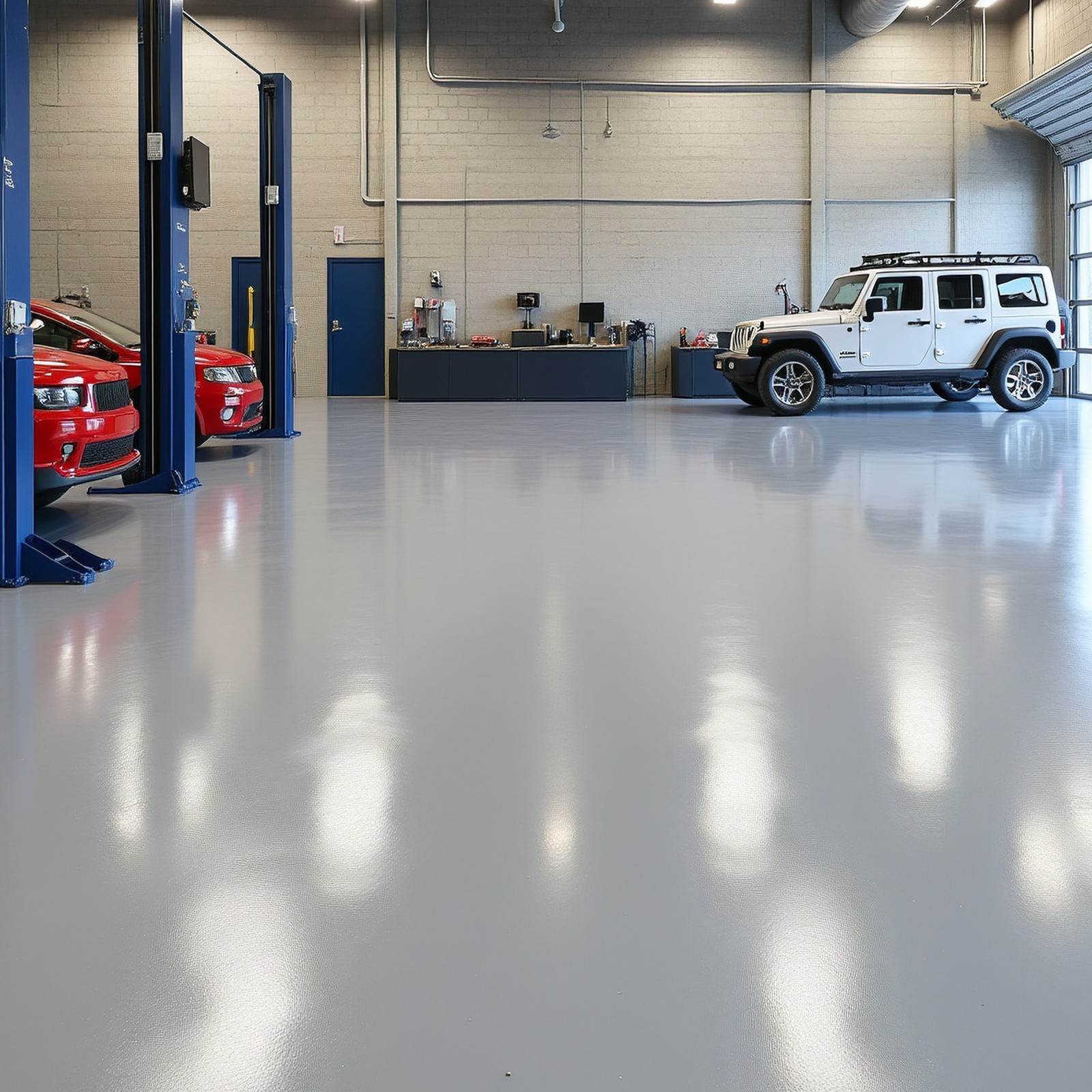 Epoxy Floor Paint Kit – Acrylic Concrete Coating for Garage Living Room 1 Gallon