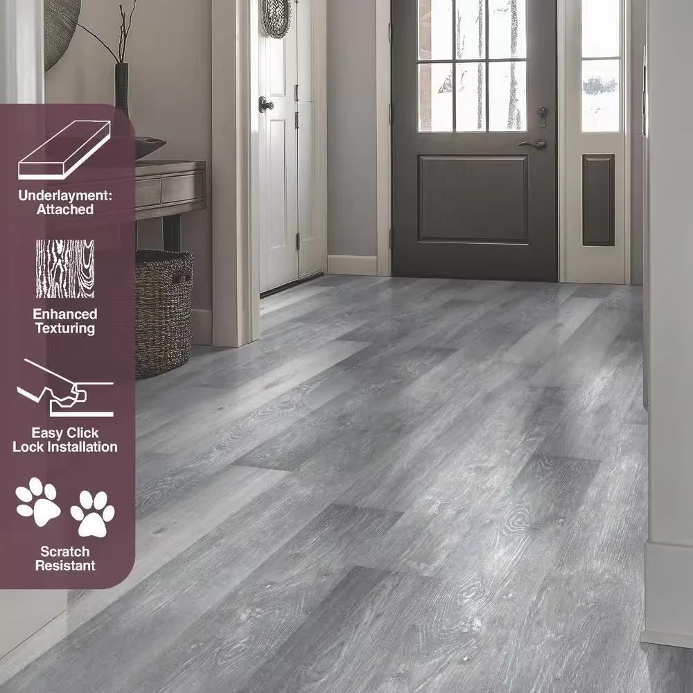 Lake Annette Oak 12 MIL X 7 In. W X 48 In. L Click Lock Waterproof Luxury Vinyl