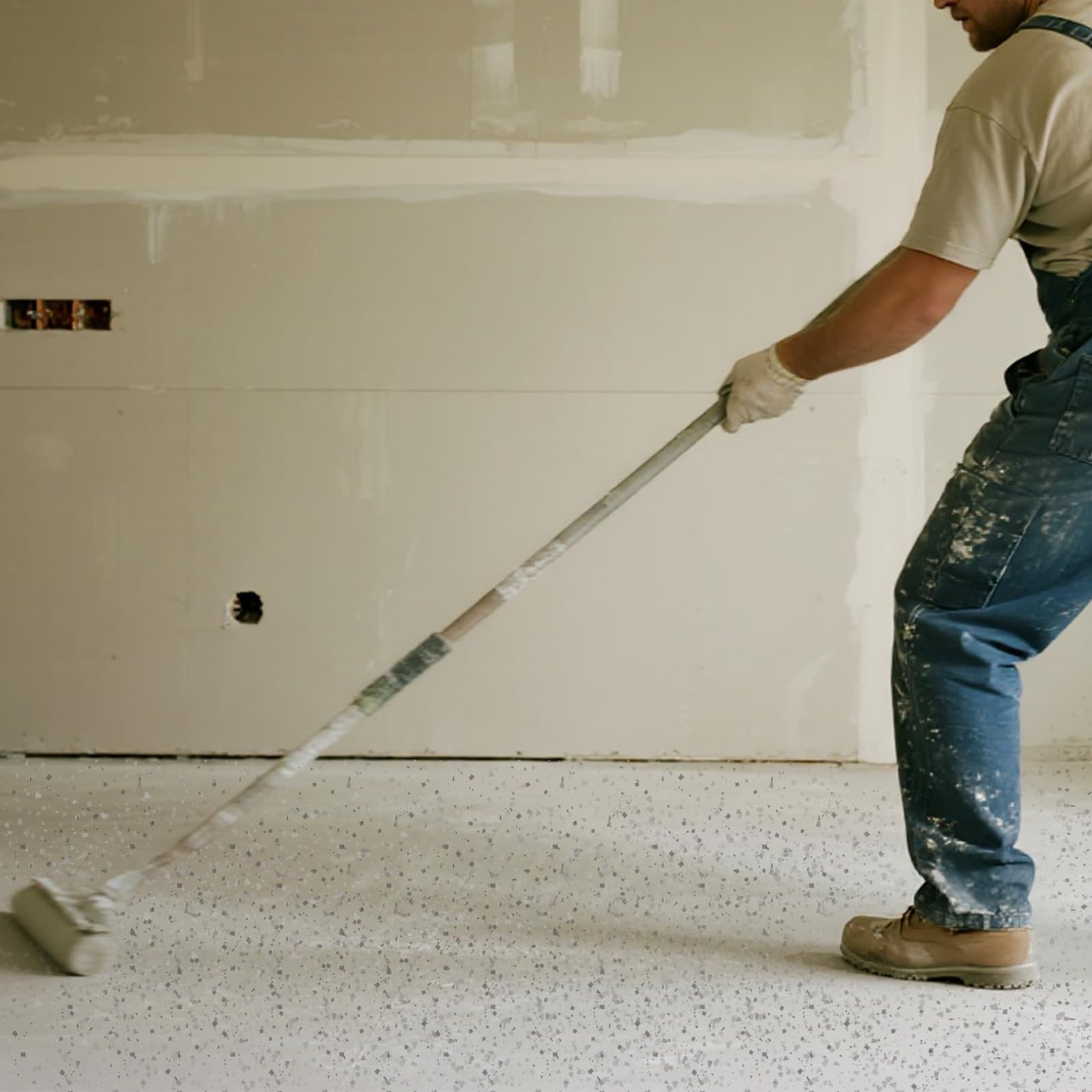 KEPYDRMTF Epoxy Floor Flakes Black White Blue Grey 2lb