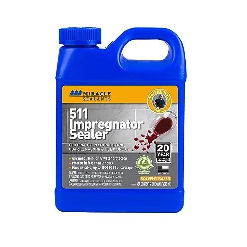 Miracle Sealants 511 Impregnator Penetrating Sealer for Stone Tile Grout 1 Quart