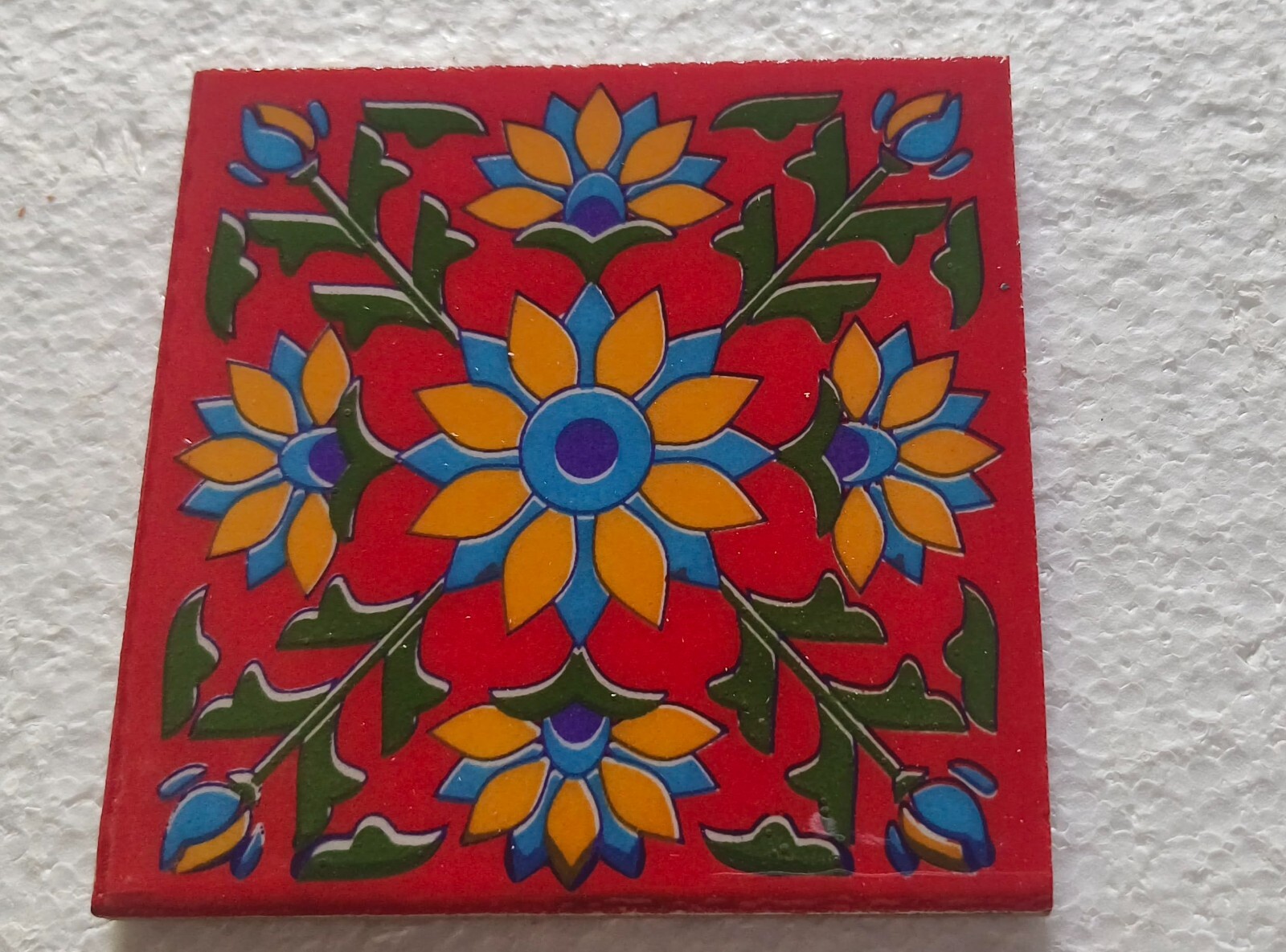 Interior/Exterior Flooring/Wall Ceramic Tile Mural Mosaic Multi Red Set of 21 Pc