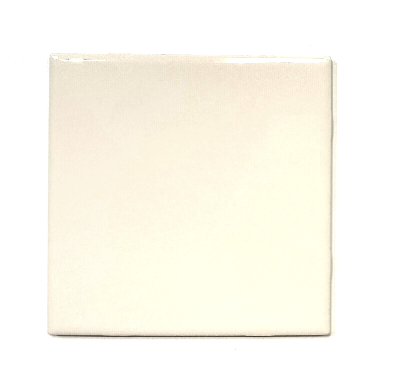 6×6 Polished Almond Ceramic Backsplash Wall Tile Bath Kitchen 1SF