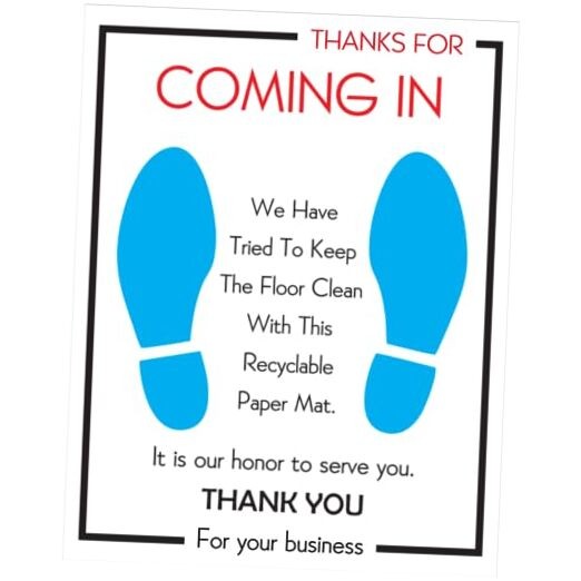 Heavy Duty Paper Floor Mats for Cars – Disposable Floor Mats for Cars –