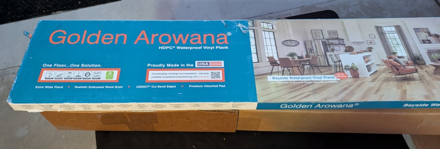 Golden Arowana Wide Plank LVP Bayside 9.13″ x 48″ – 15 SQ FT