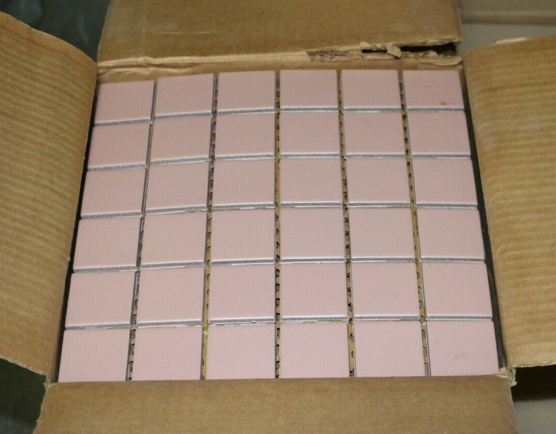 Pink Matte Meshed Wall Tile 1 7/8″ x 1 7/8″ Expedited Shipping-694 10 SQFT