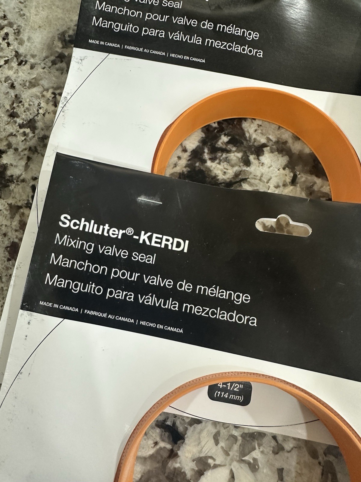 Lot Of 3 – Schluter Kerdi Mixing Valve Seals – KMSMV235/114/UV