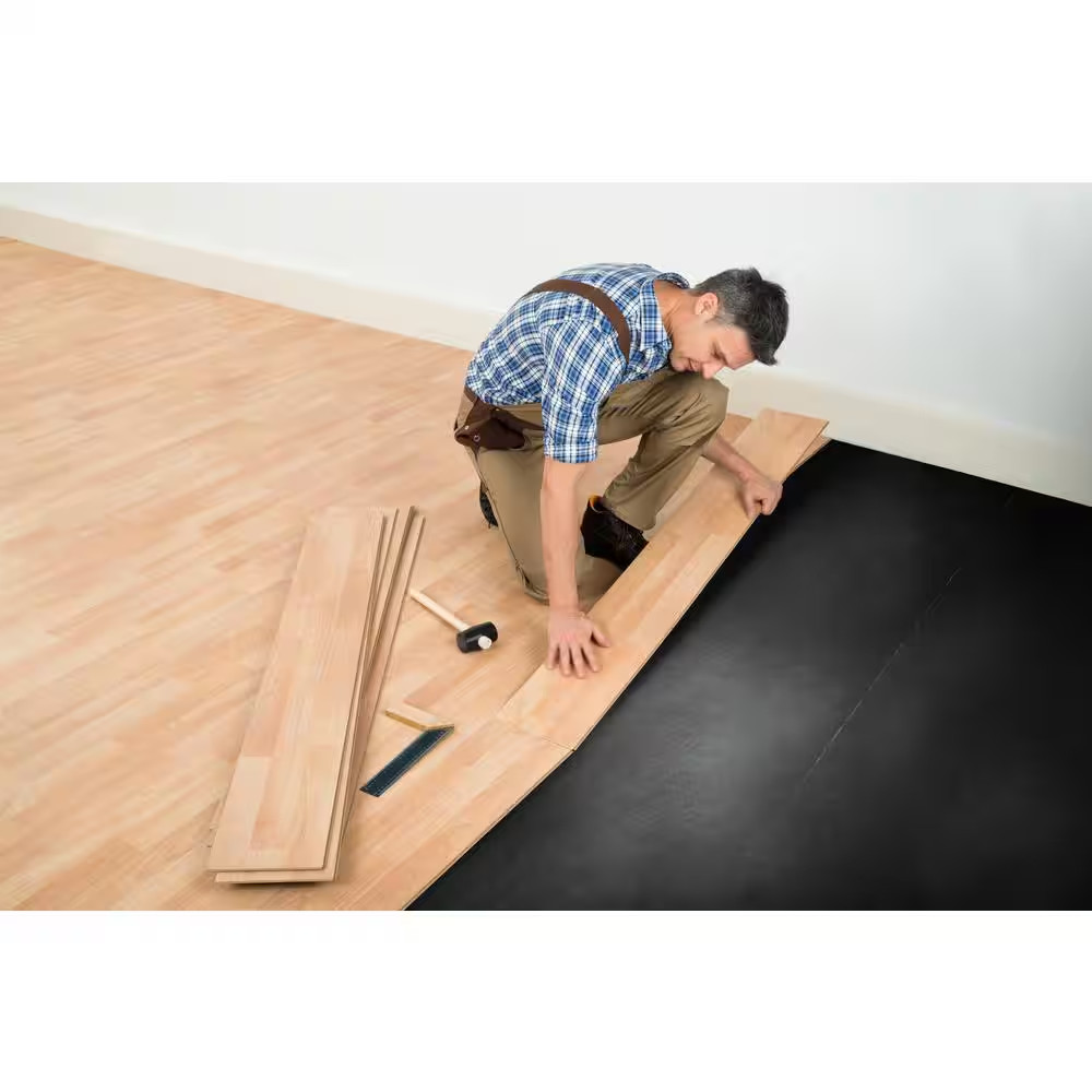 100 Sq. Ft. X 3 Ft. X 33.34 Ft. X 1.4Mm Acoustical Underlayment with Vapor Barri