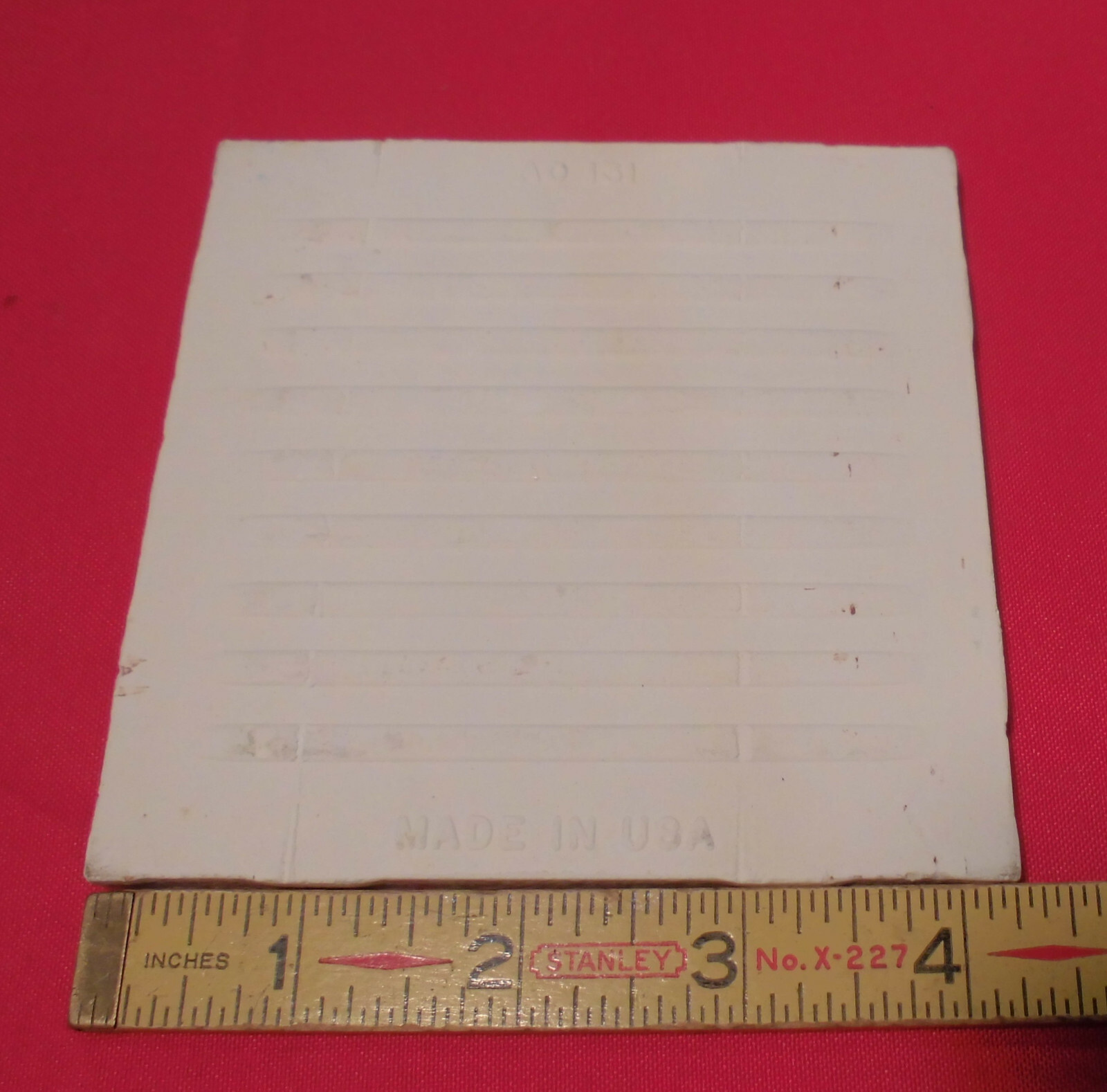 1 pc. *Buckwheat/Browns* 4-1/4″ Ceramic Tile; Scored Crystalline American Olean