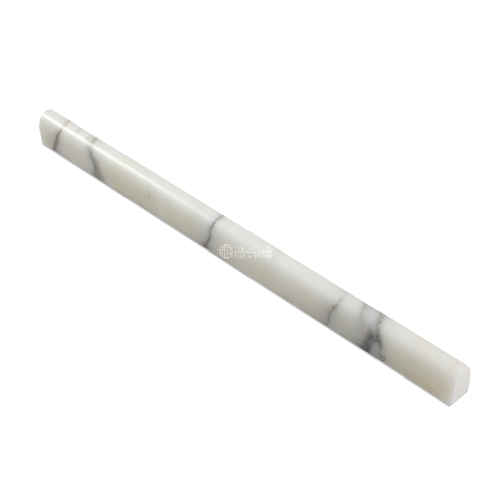 Calacatta Gold (Italian Calcutta) Marble 1/2″ X 12″ Pencil Liner Trim Molding