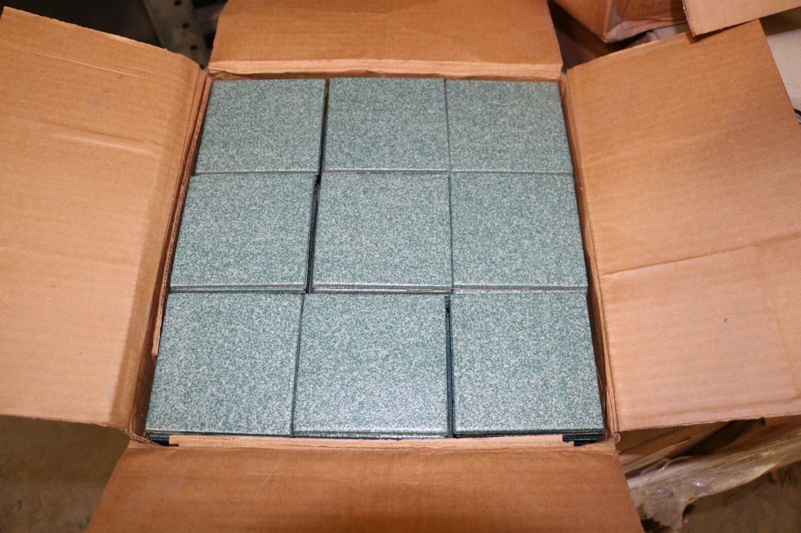 Green Textured Wall Tile Summitville 3 7/8″ x 3 7/8″ Loose Remodel C#I56 10 SQFT