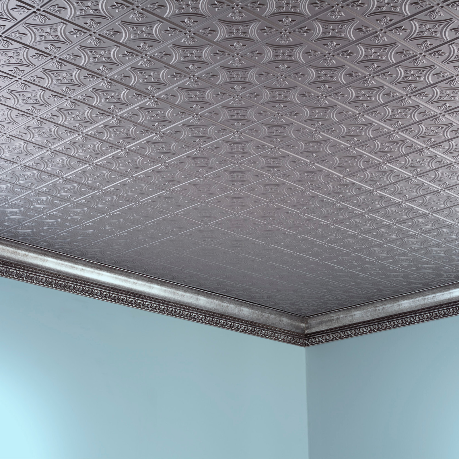 Fasade – 2ft x 4ft Traditional Style #1 Glue Up Ceiling Tile/Panels (5 Pack)