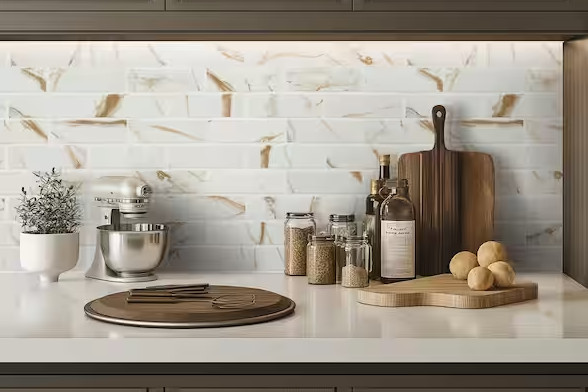 MSI Calacatta Gold Subway 12″ x 12″ x 0.24″ Matte Porcelain Mosaic Tile 0.93 sf