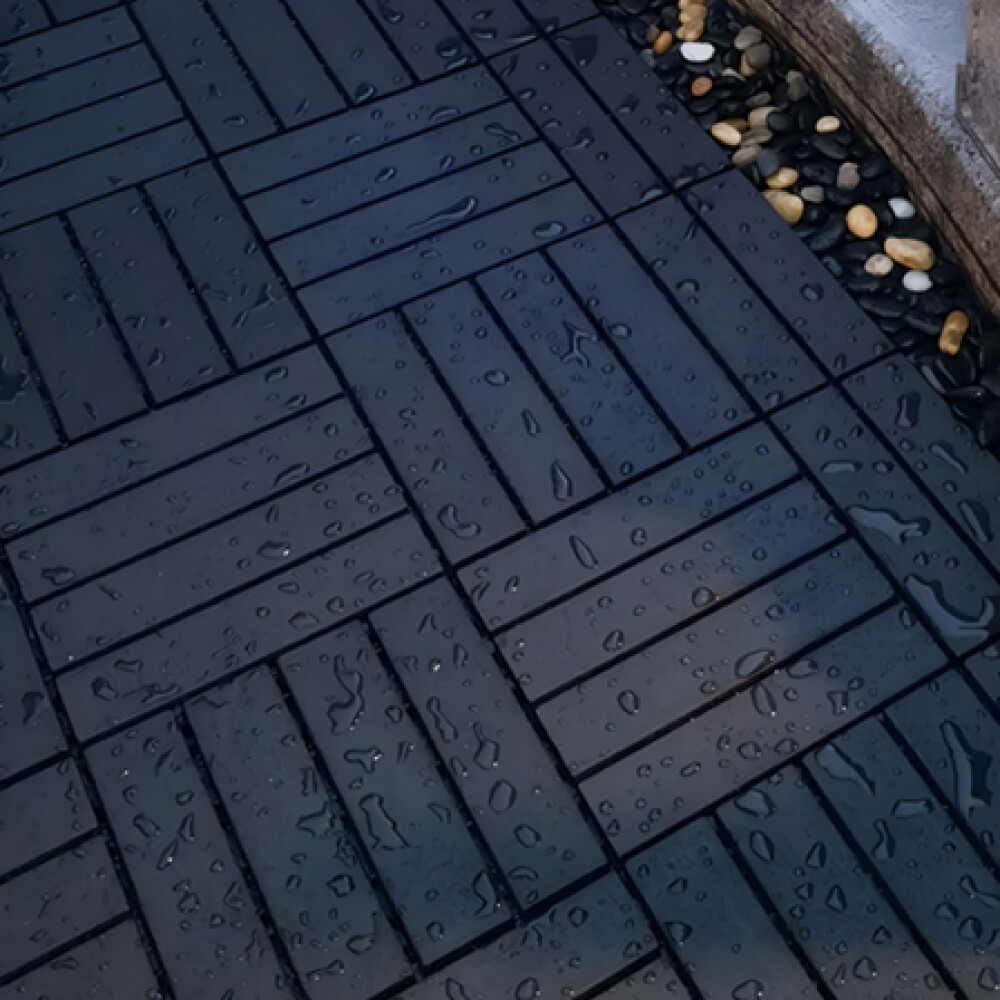 44pc Patio Interlocking Deck Tiles Decking Tiles 12″x12″ Square Balcony Poolside