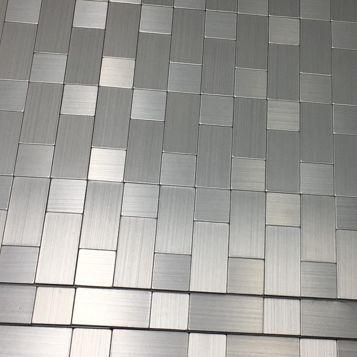 Art3d 10-Pack Peel and Stick Metal Backsplash Tiles Bath Kitchen Mosaic Tiles