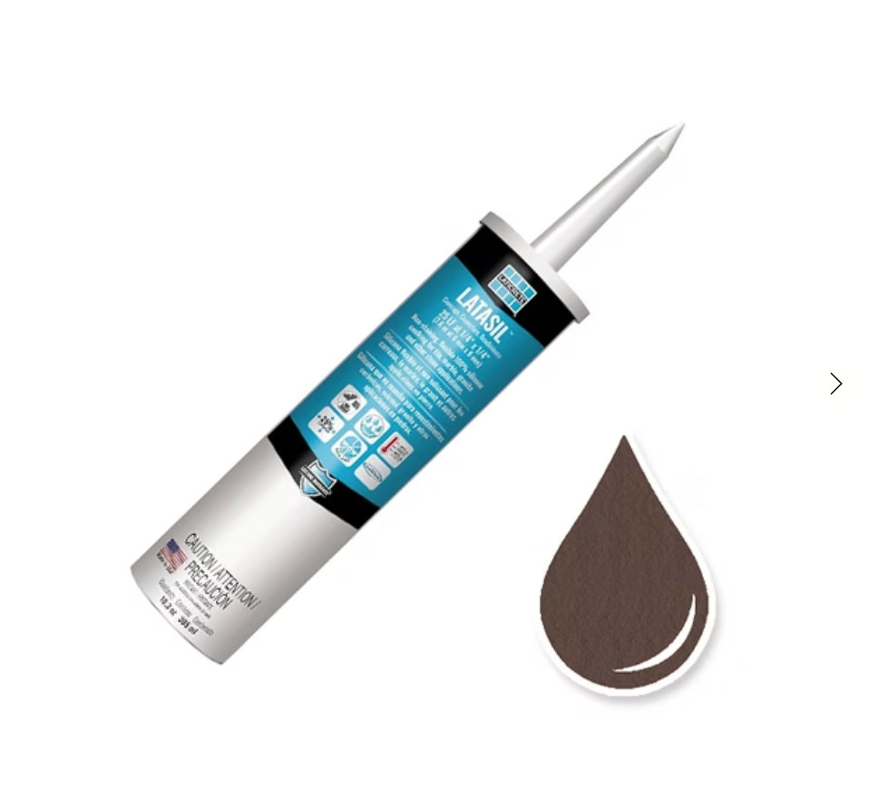 3 Tubes of Laticrete Latasil Silicone Caulk Sealant ESPRESSO #6259 – EXP 06/2022