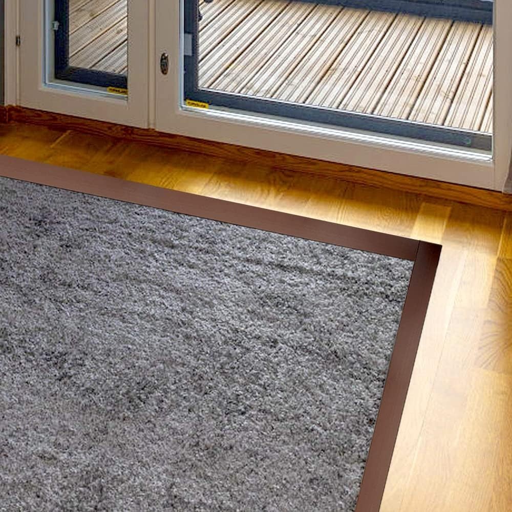 20Ft Self Adhesive Floor & Door Flat Transition Strip, 2″ Wide Vinyl Floor Edgin
