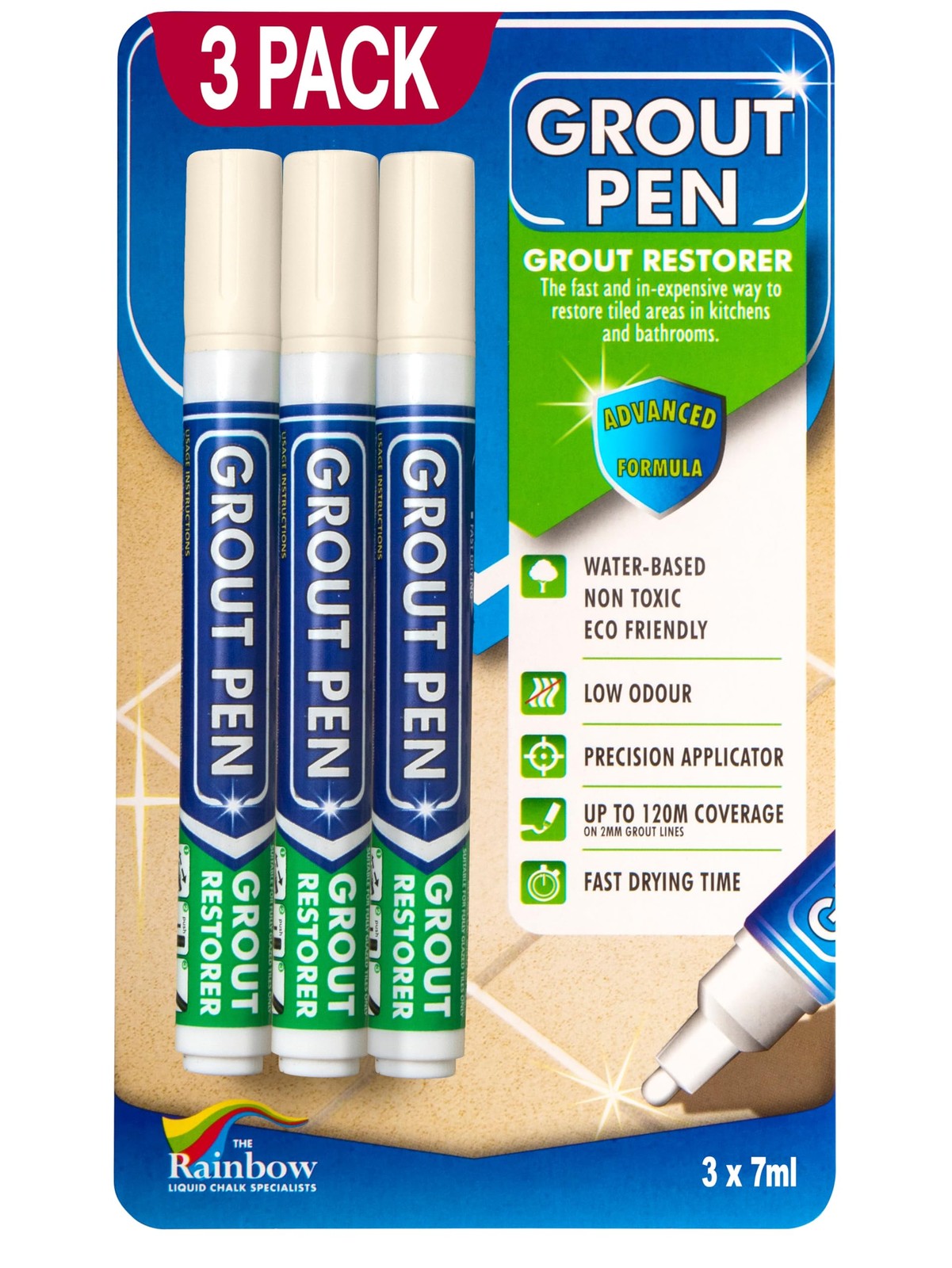 Grout Pen Ivory Tile Paint Marker: Waterproof Grout Paint, Tile Grout Coloran…