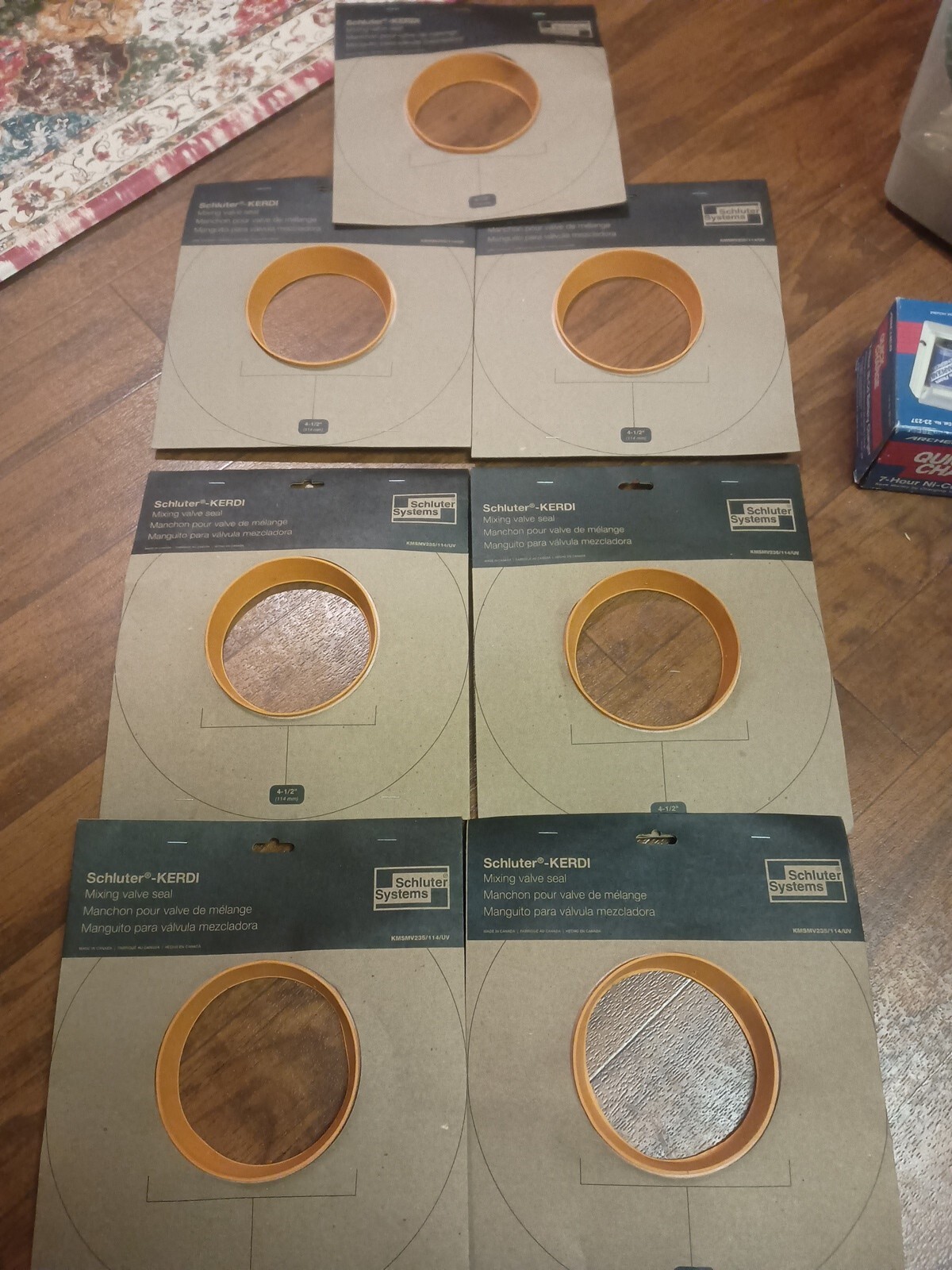 7x Schluter Kerdi Mixing Valve Seal 4-1/2″ KMSMV235/114/UV free shipping