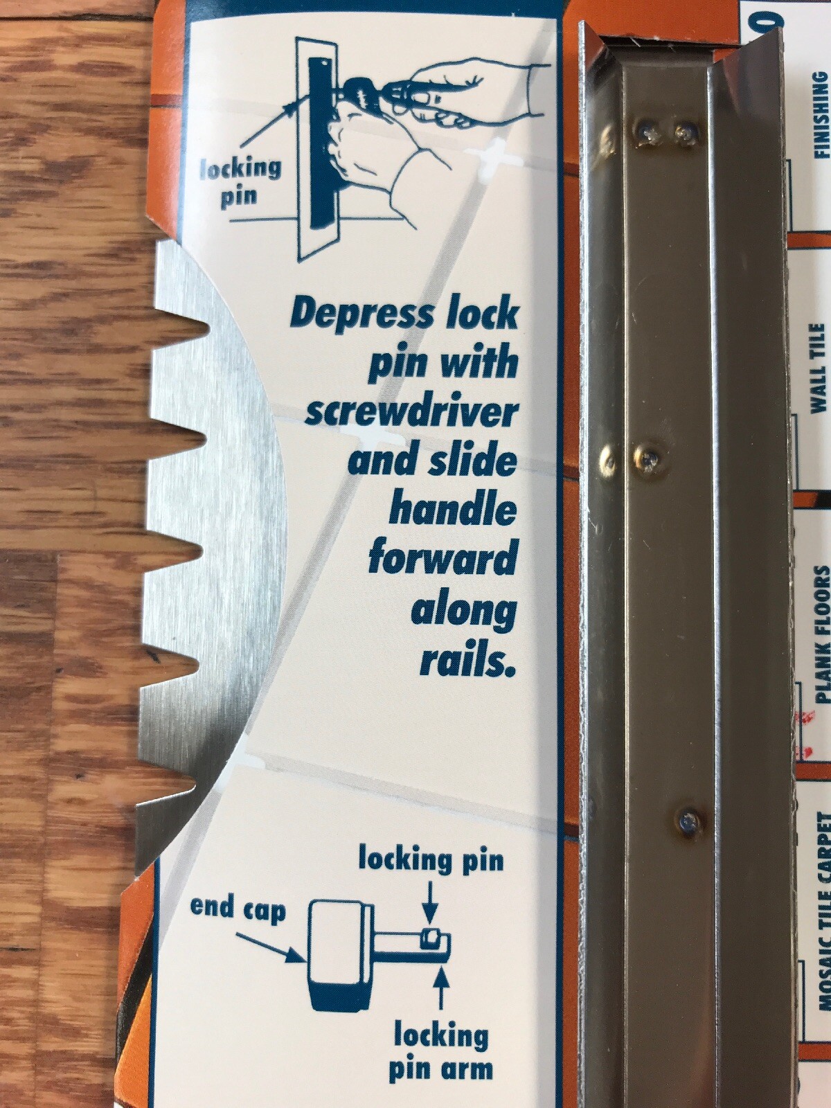 Barwalt 31981 Engineered Wood and Flooring Trowel Blade #98