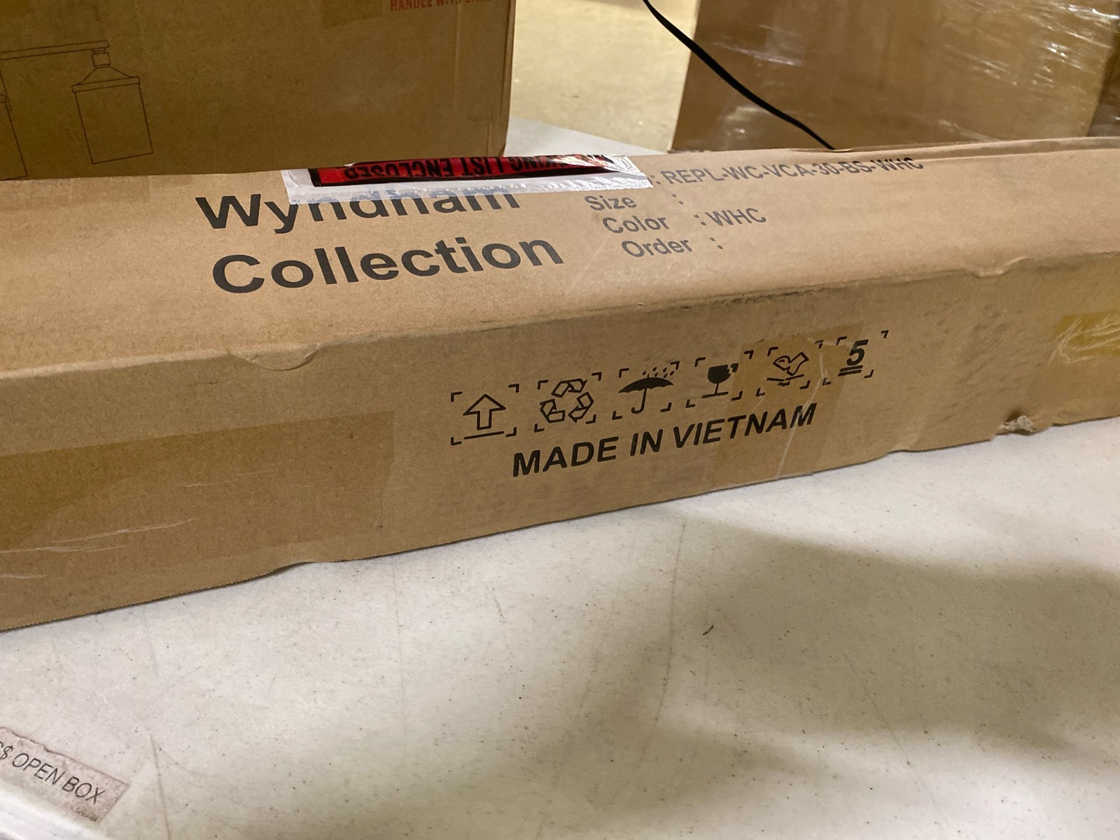Wyndham WCFVCA130BS 30″x3″ White Cultured Marble Backsplash