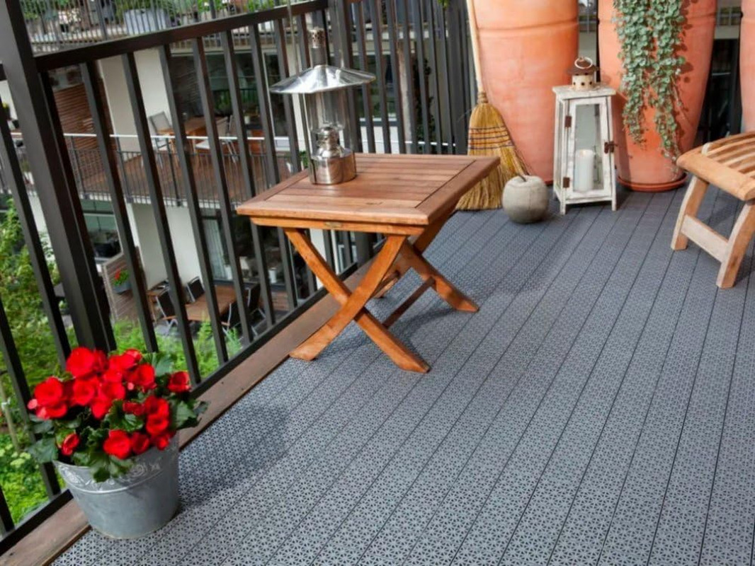 Multiflex Interlocking Decking Tiles – 22 Sqft, Weather-Resistant, Easy Install
