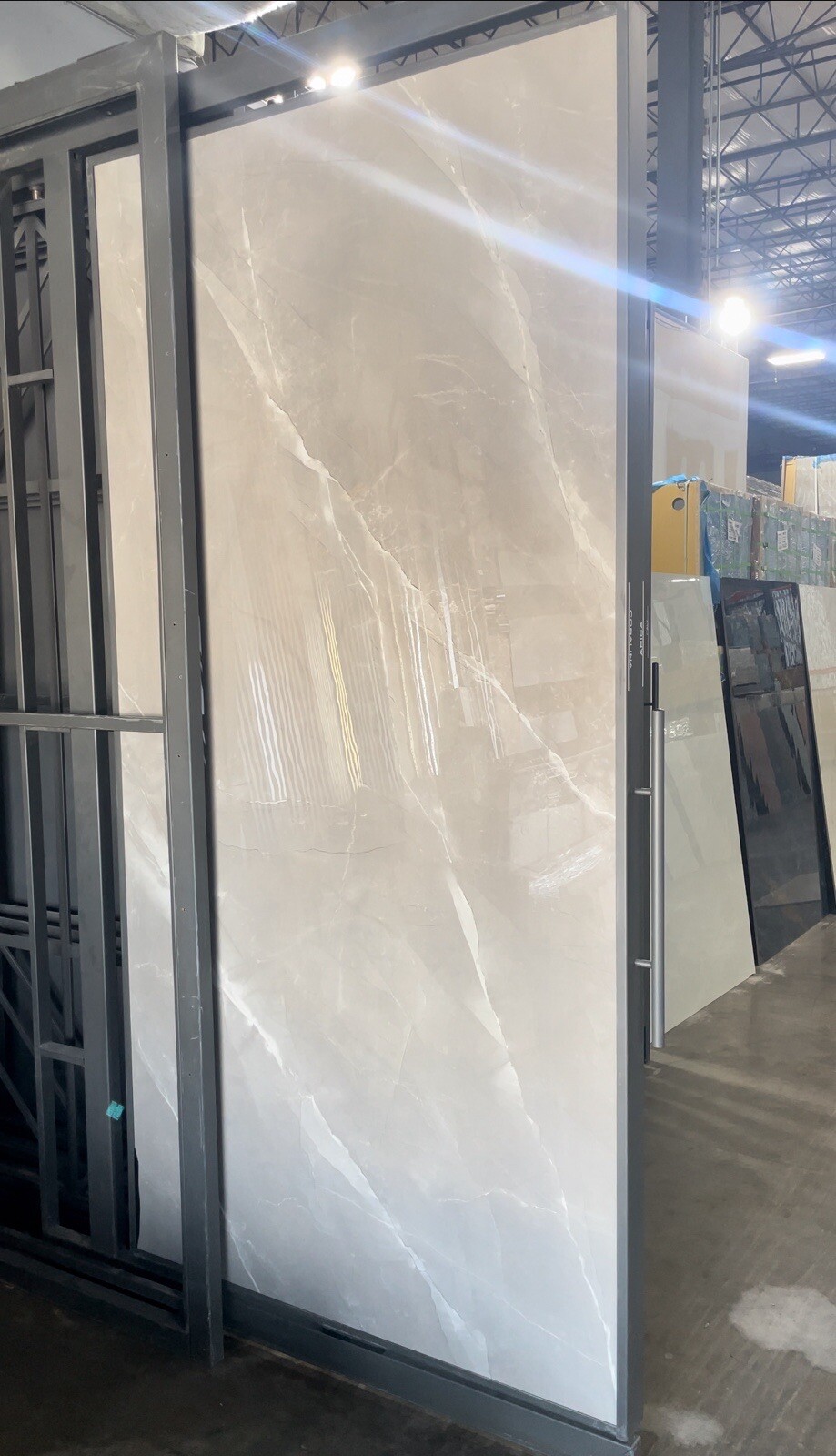 48 x 96 inches Porcelain Tile, 6 mm thickness, One Slab Covers 32 sq/ft, $300