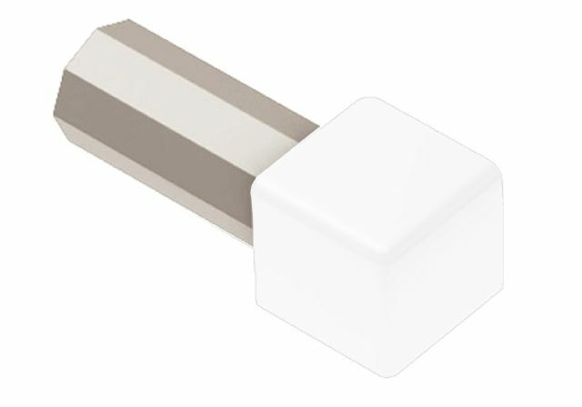 Schluter QUADEC Outside Corner 1/2″ Aluminum Bright White ED/Q125BW