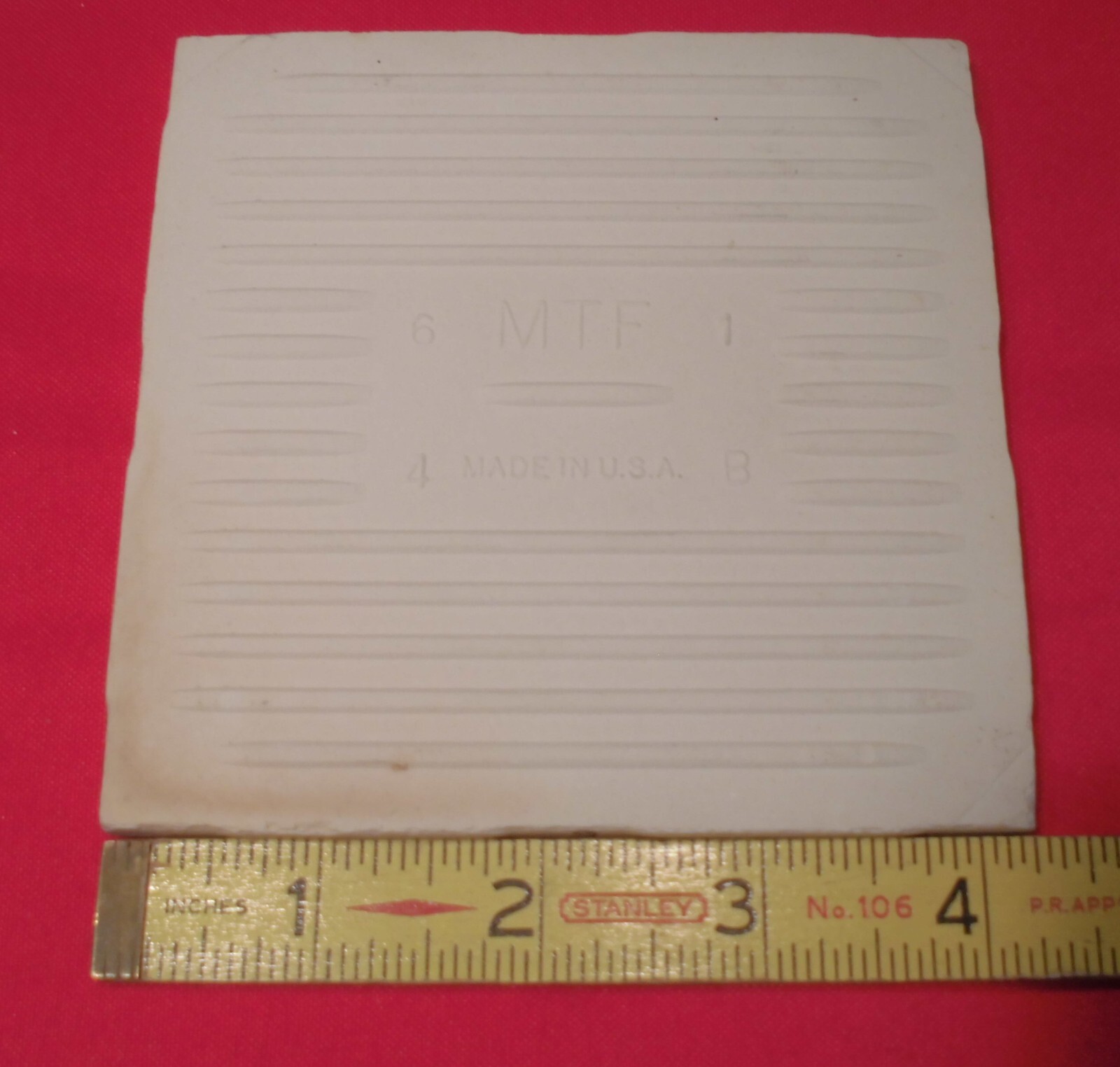 1 pc. Light Yellow – Ivory: 4-1/4″ Glossy Ceramic Tile by Monarch Tile Co. USA