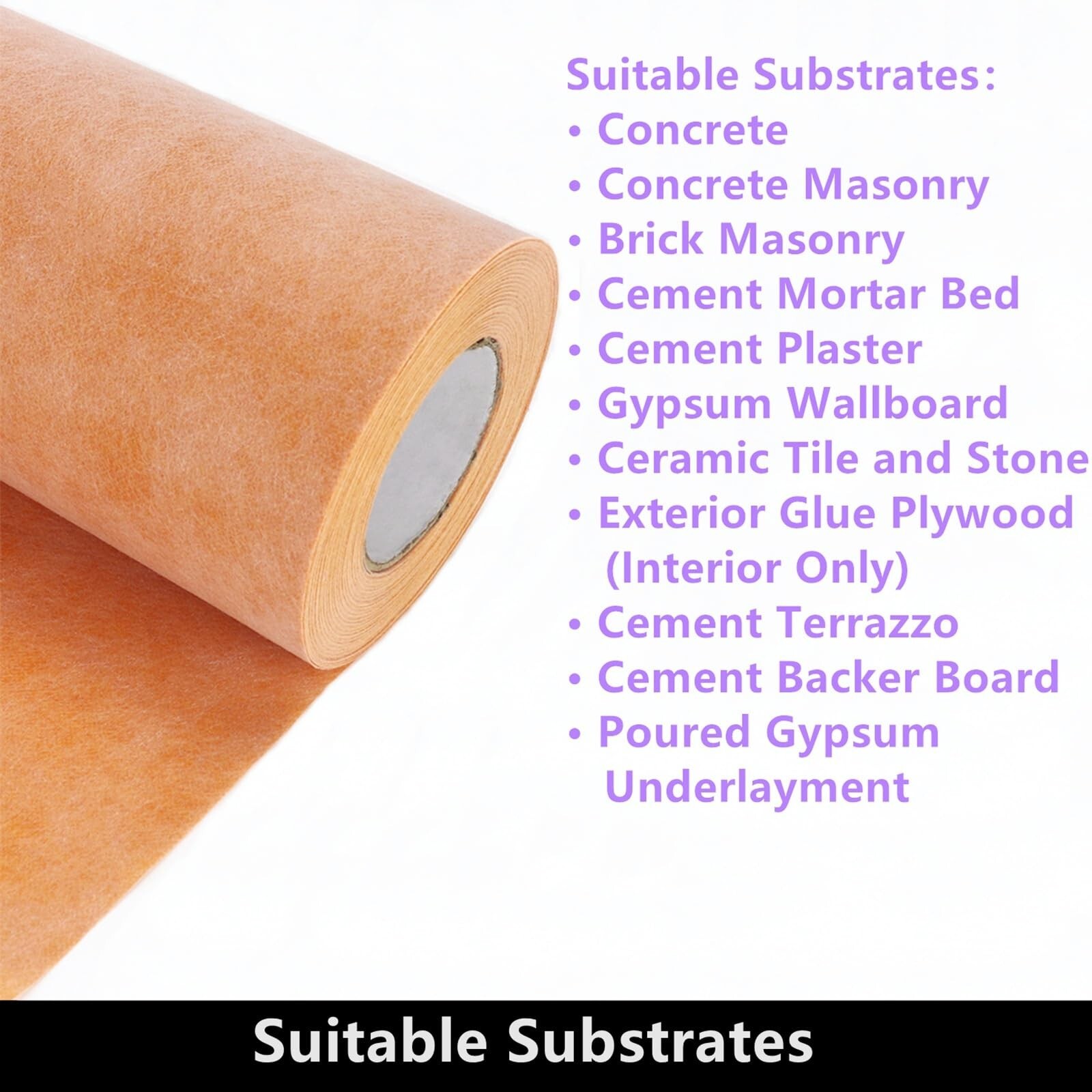 Waterproof Membrane for Shower 9.8 Inch X 98.5 Ft / 83.6 Sq Ft Waterproofing …