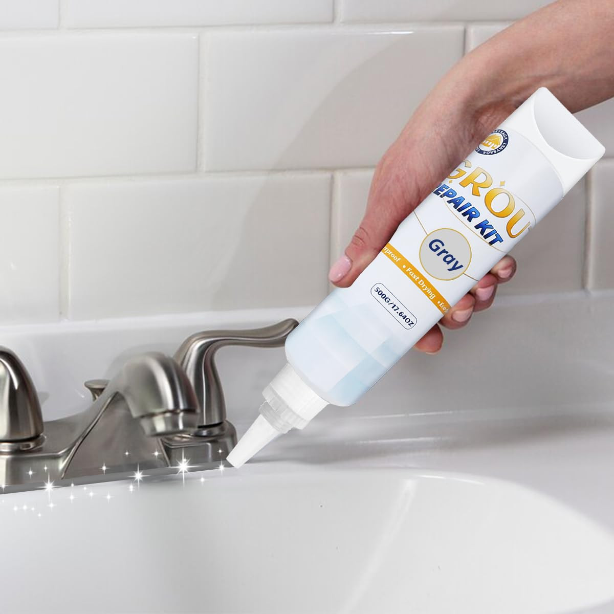 Tile Grout Repair Kit – Grout Filler, Grout Repair Paste with Silicone Trowel…