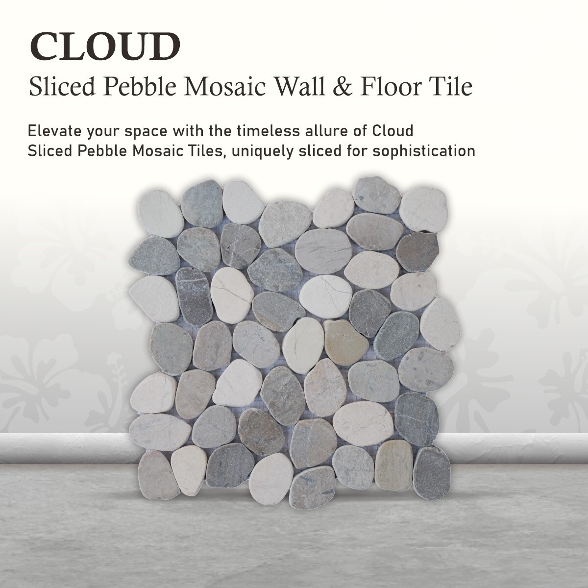 Cloud Sliced Pebble Mosaic Wall & Floor Tile ($10.48/SqFt)