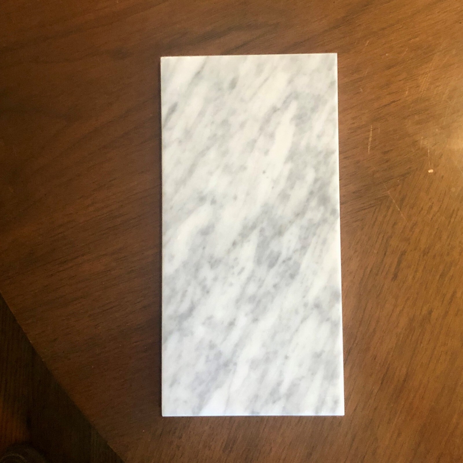 White Marble 5×10 Honed Straight Edge Tile