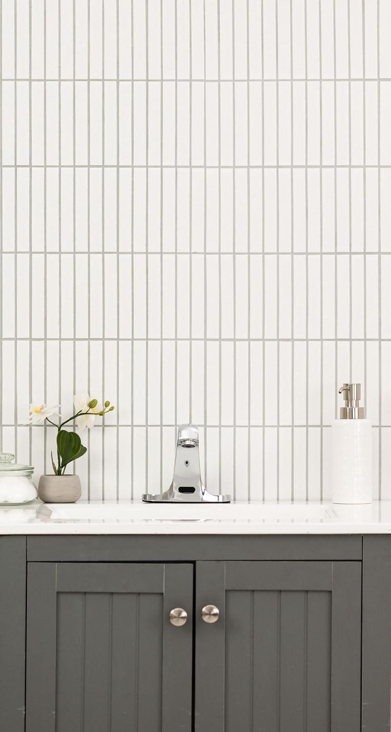 Matte White 12×12 Porcelain Tile – 240 Pieces, 14.1 Sq Ft, GREENGUARD Certified