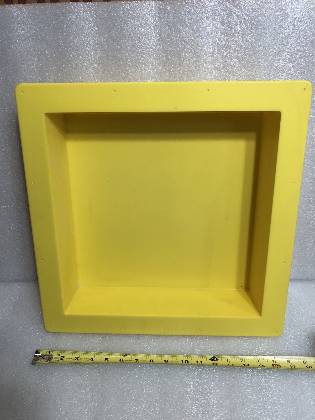 Yellow Duk Liner Shower Bath Niche Frame Plastic Tile Base 14″ x 14″ x 3.5″