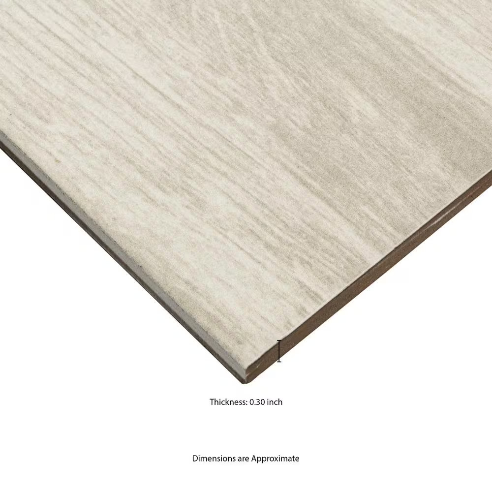 Capel Bianco 6 In. X 24 In. Matte Ceramic Wood Look Floor and Wall Tile (17 Sq.