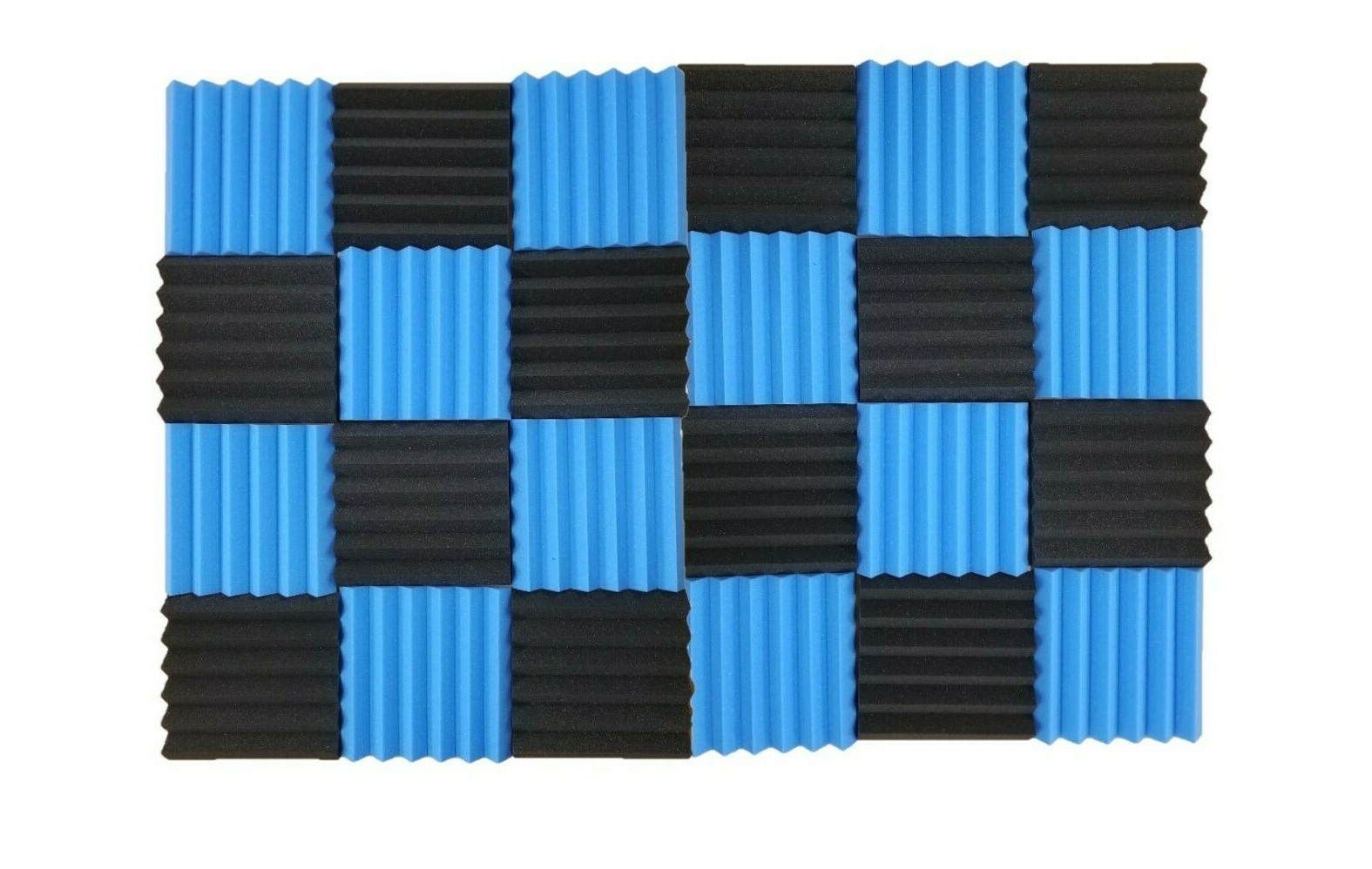 24pk 2″ Wedge Acoustic Foam Tile Panel Soundproof Record Sound Absorbing Various