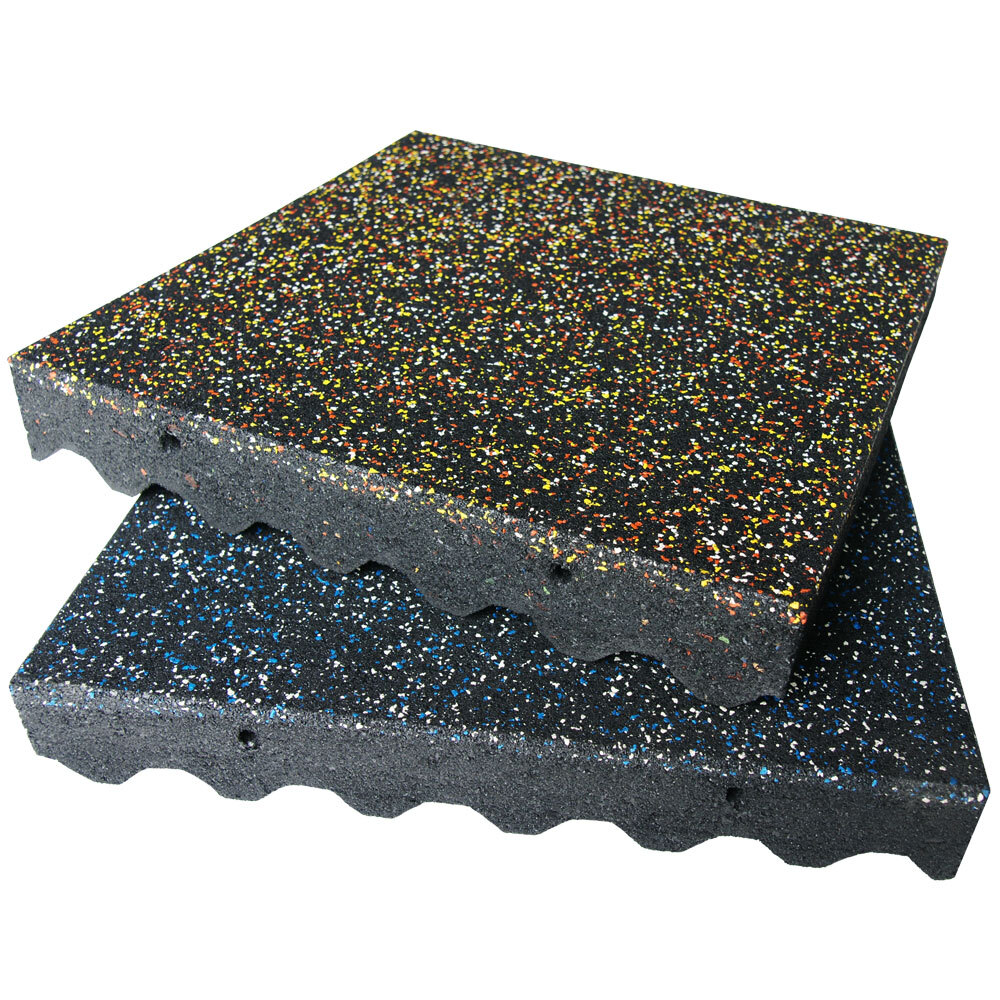 Rubber-Cal “Eco-Safety” Interlocking Playground Tiles – 3.0 x 19.5 x 19.5 inch