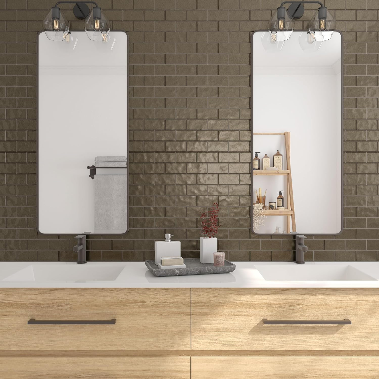 Matte Metallic 2″ x 4″ Ceramic Mosaic Tiles – 9.96 SQFT per Carton