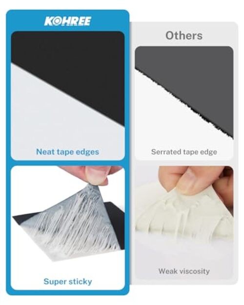 Butyl Sealant Tape – 4 Inch x 50 Ft – Black RV Roof Tape – 4inx50ft